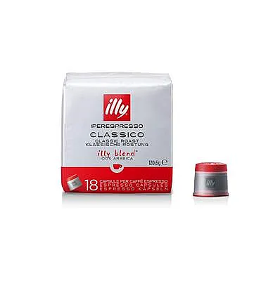 capsules de café torréfié iperespresso classico, 6 paquets de 18 capsules, total 108 capsules